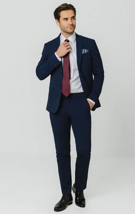 Dobell Blau Slim-Fit Anzug Jackett - photo 1 Dobell Blau Slim-Fit Anzug Jackett - photo 1