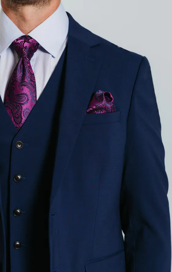 Blau Slim-Fit Anzug Jackett - photo 3 Blau Slim-Fit Anzug Jackett - photo 3