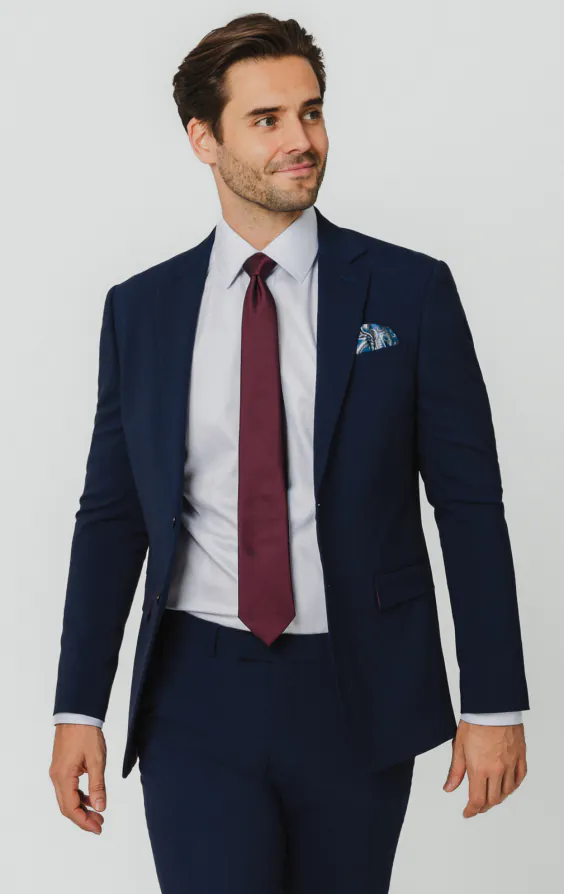 Dobell Blau Slim-Fit Anzug Jackett Dobell Blau Slim-Fit Anzug Jackett