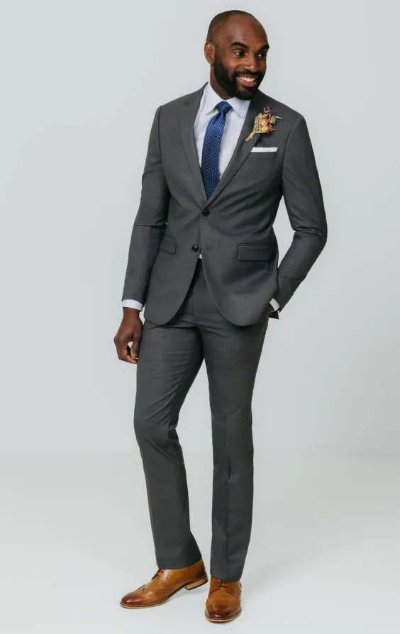 Grau Slim-Fit Anzug Jackett - photo 1 Grau Slim-Fit Anzug Jackett - photo 1