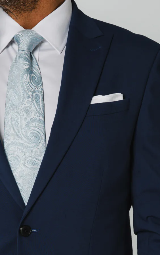 Blau Anzug Jacket mit Steigendes Revers - photo 3 Blau Anzug Jacket mit Steigendes Revers - photo 3