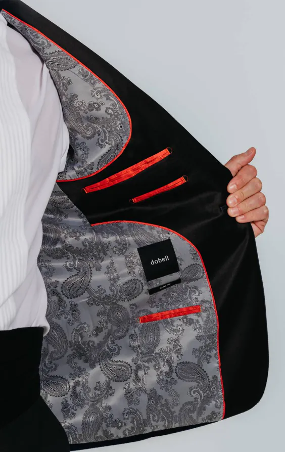 Smoking, Slim-Fit, Marineblau, Samt - photo 5 Smoking, Slim-Fit, Marineblau, Samt - photo 5