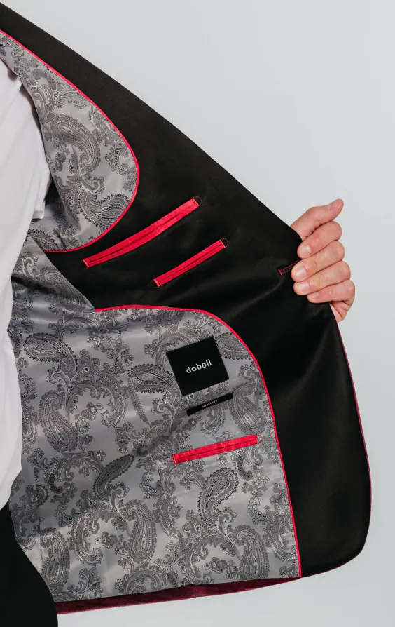 Jackett, Slim-Fit, Weinrot, Samt - photo 4 Jackett, Slim-Fit, Weinrot, Samt - photo 4