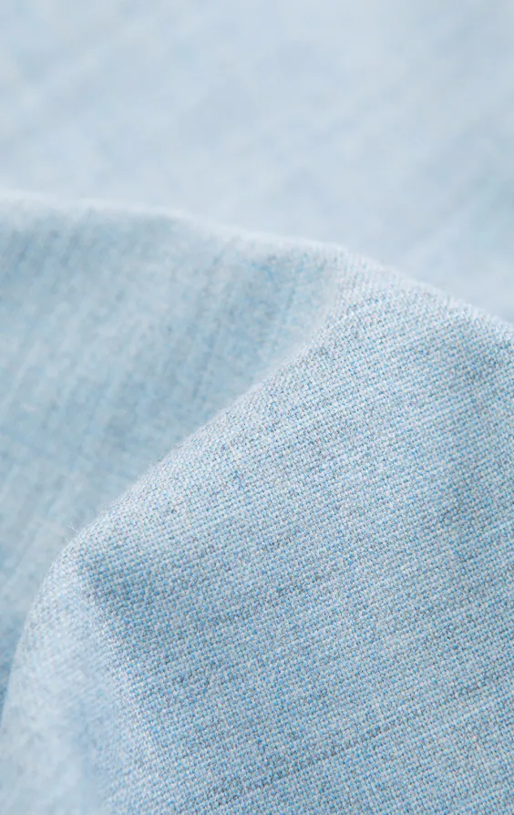 Hellblaues Anzugjacke mit spitzem Revers - photo 5
