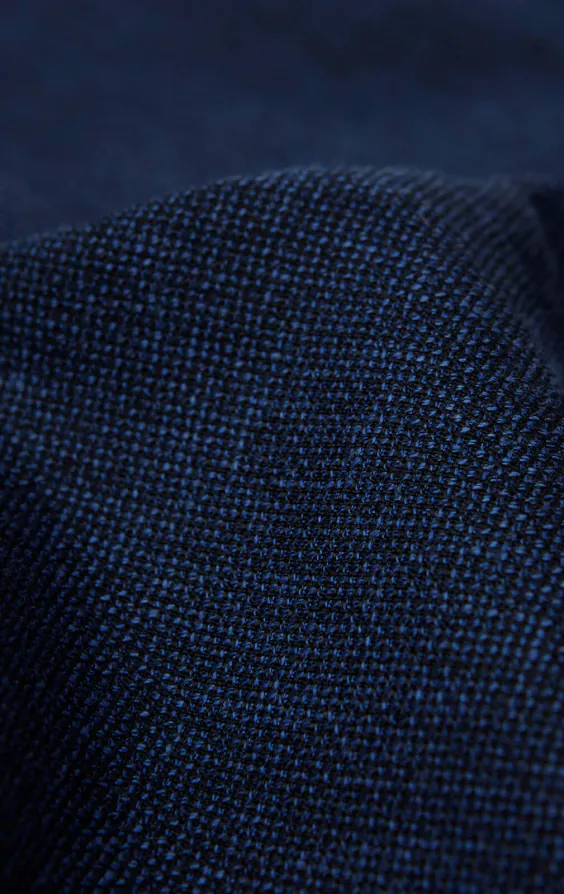 Marineblaue Texturierte Weste - photo 4
