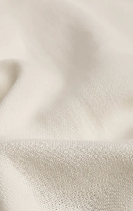 Naturweiß Anzugjacke aus Leinen-Twill - photo 5