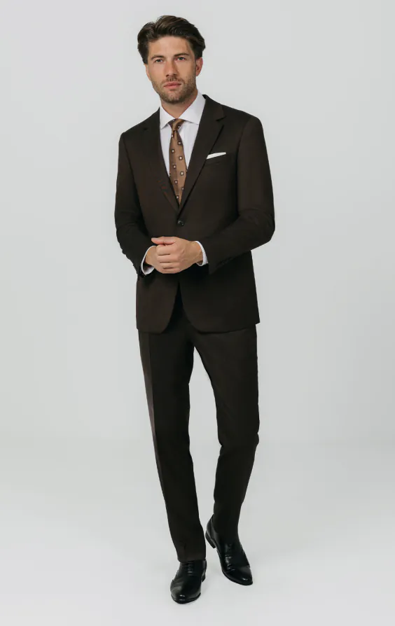 Braun Twill Anzug - photo 1