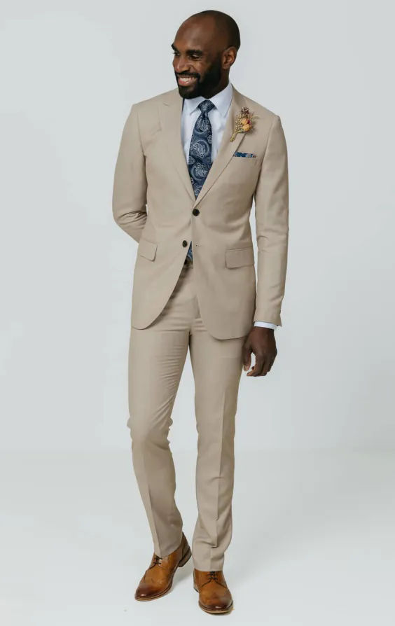 Stone Sharkskin Slim Fit Anzug - photo 1 Stone Sharkskin Slim Fit Anzug - photo 1