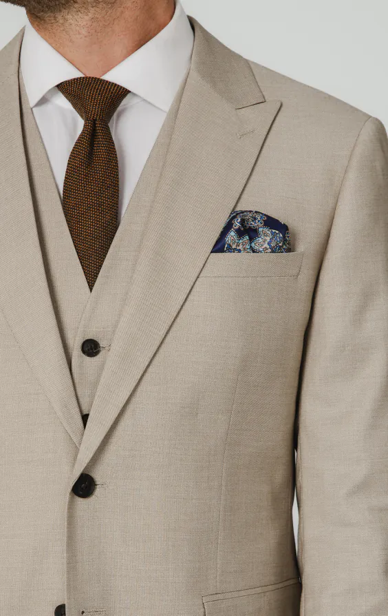 Stone Sharkskin 3-Teilig Anzug - photo 3 Stone Sharkskin 3-Teilig Anzug - photo 3