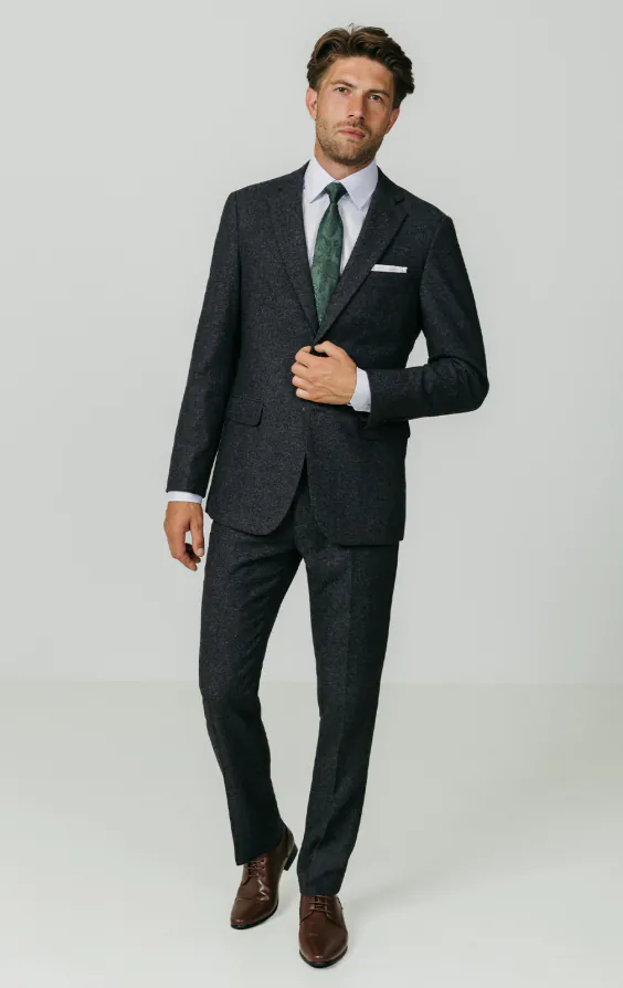 Donegal Tweed Anzug, Grau - photo 2 Donegal Tweed Anzug, Grau - photo 2