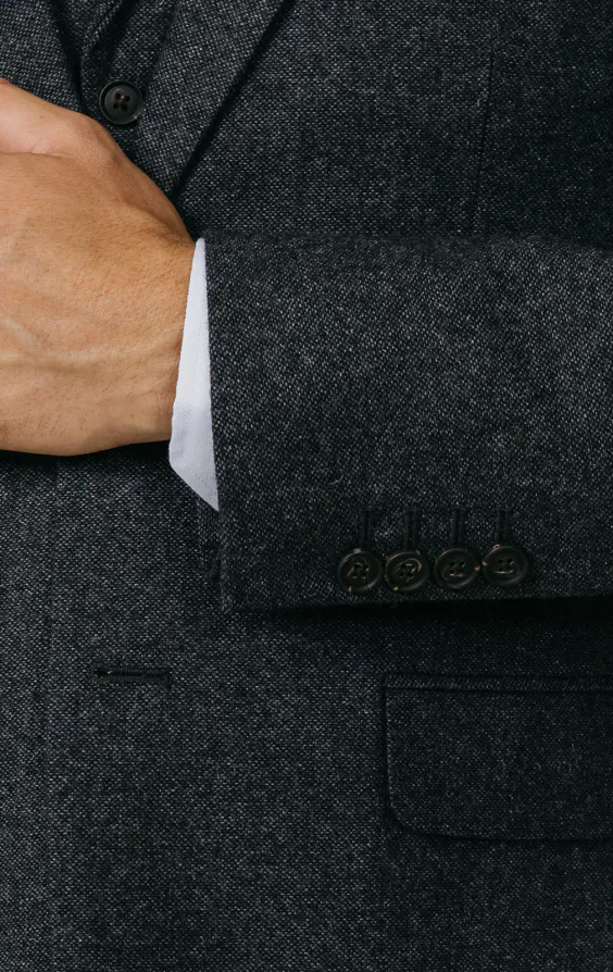Donegal Tweed Anzug, Grau, 3-Teilig - photo 2 Donegal Tweed Anzug, Grau, 3-Teilig - photo 2