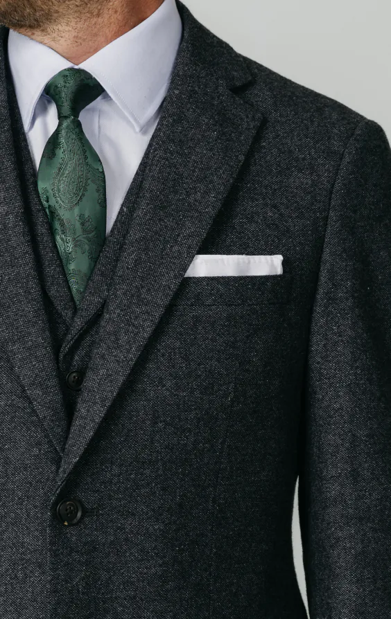 Donegal Tweed Anzug, Grau, 3-Teilig - photo 3 Donegal Tweed Anzug, Grau, 3-Teilig - photo 3