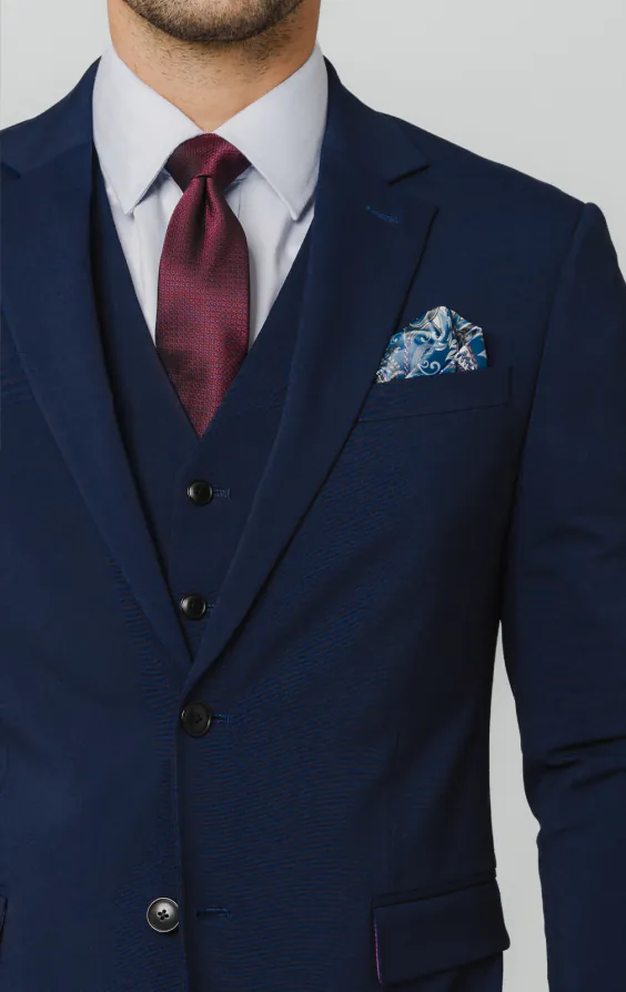 Anzug, Blau, Slim-Fit, 3-Teilig - photo 3 Anzug, Blau, Slim-Fit, 3-Teilig - photo 3