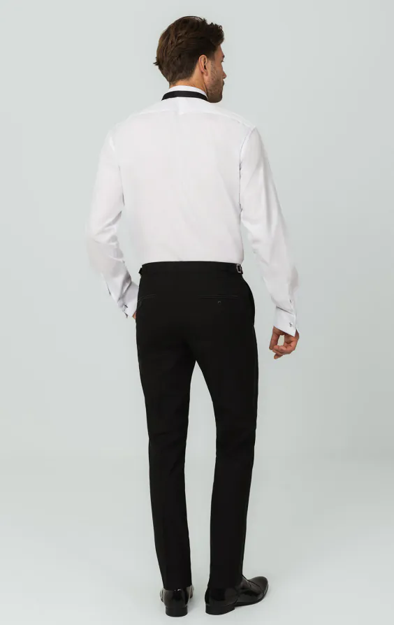 Smokinghemd, Smokingkragen, schlichte Hemdbrust, Slimfit, 100% Baumwolle - photo 4 Smokinghemd, Smokingkragen, schlichte Hemdbrust, Slimfit, 100% Baumwolle - photo 4