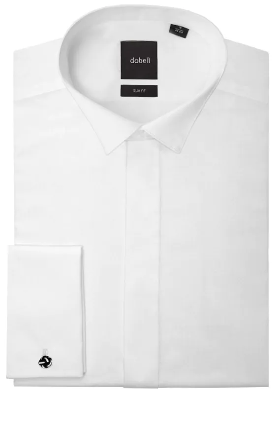 Smokinghemd, Smokingkragen, schlichte Hemdbrust, Slimfit, 100% Baumwolle - photo 1 Smokinghemd, Smokingkragen, schlichte Hemdbrust, Slimfit, 100% Baumwolle - photo 1