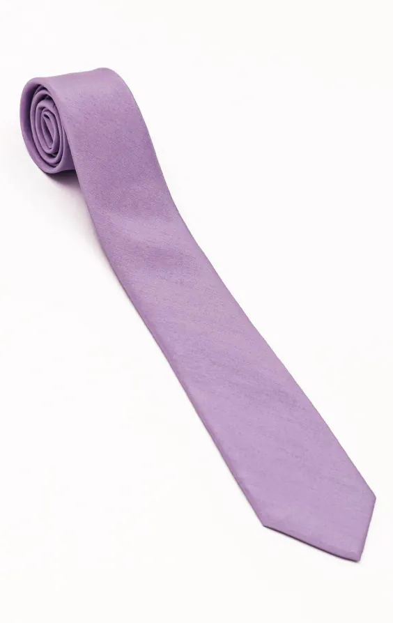 Krawatte, Dupion-Optik, Lavendel - photo 1