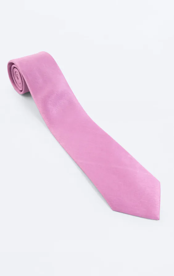 Krawatte, Dupion-Optik, Rosa - photo 2