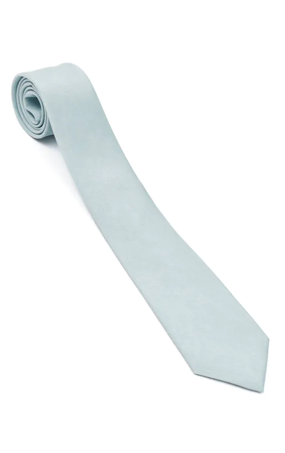 Krawatte, Dupion-Optik, Puderblau - photo 1