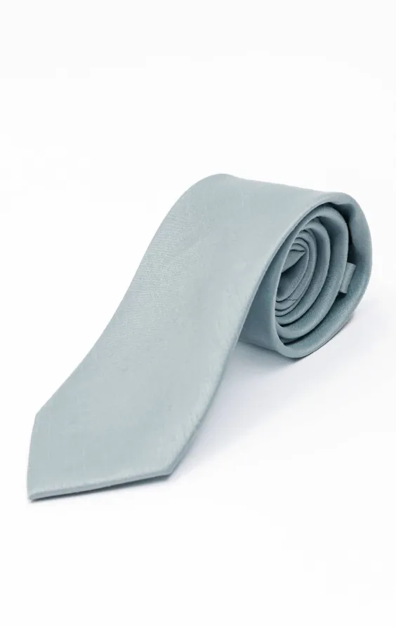Krawatte, Dupion-Optik, Puderblau
