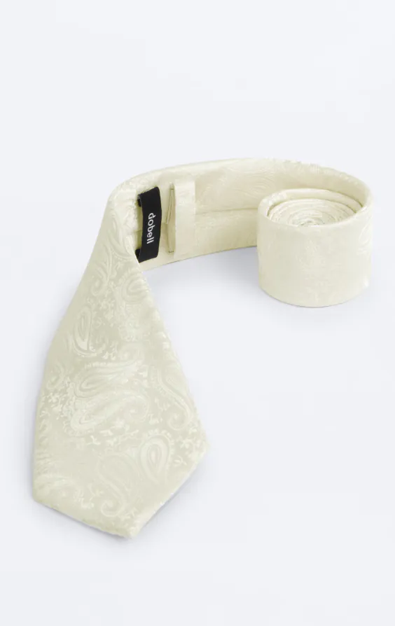 Cremefarbene Paisley-Krawatte - photo 1 Cremefarbene Paisley-Krawatte - photo 1