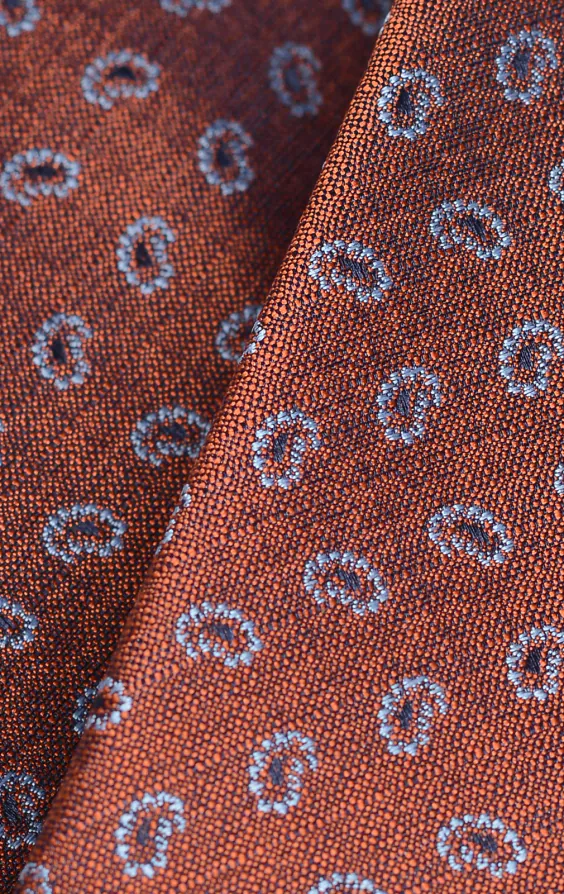 Rostbraun Paisley-Muster Krawatte - photo 3 Rostbraun Paisley-Muster Krawatte - photo 3