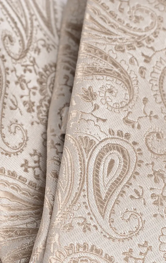 Champagnerfarben Paisley-Muster Krawatte - photo 3 Champagnerfarben Paisley-Muster Krawatte - photo 3
