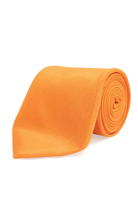 Krawatte, Dupion-Optik, orange Krawatte, Dupion-Optik, orange
