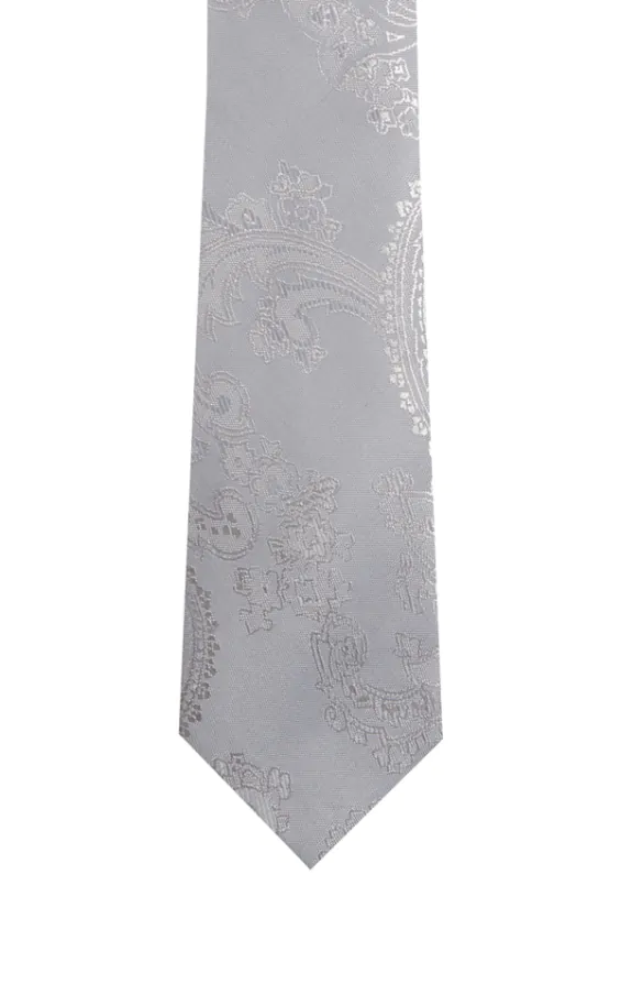 Dobell Krawatte, für Jungen, Paisley, Silber - photo 1