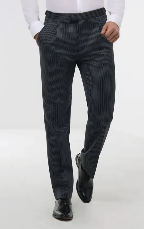 Cut-Hose, schwarz-grau gestreift Cut-Hose, schwarz-grau gestreift