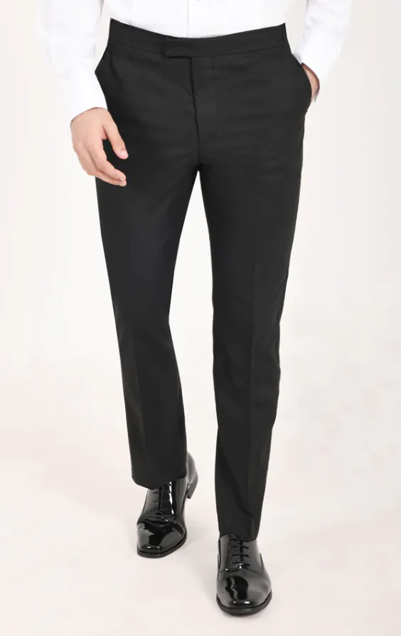Smoking, Slim-Fit, Schwarz, Samt - photo 6