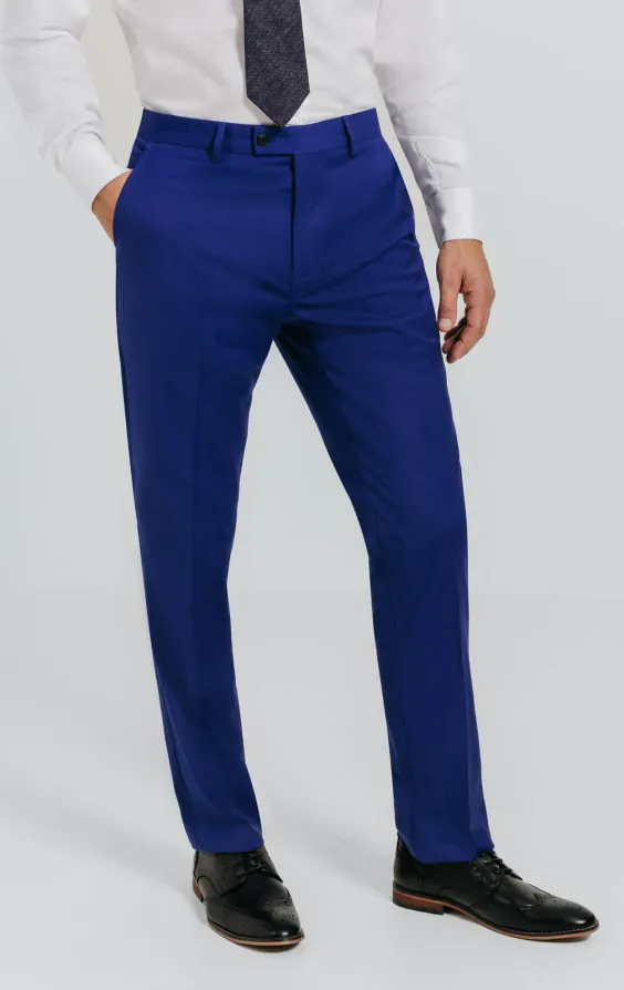 Leuchtend Blau Smoking mit Steigendem Revers - photo 6 Leuchtend Blau Smoking mit Steigendem Revers - photo 6