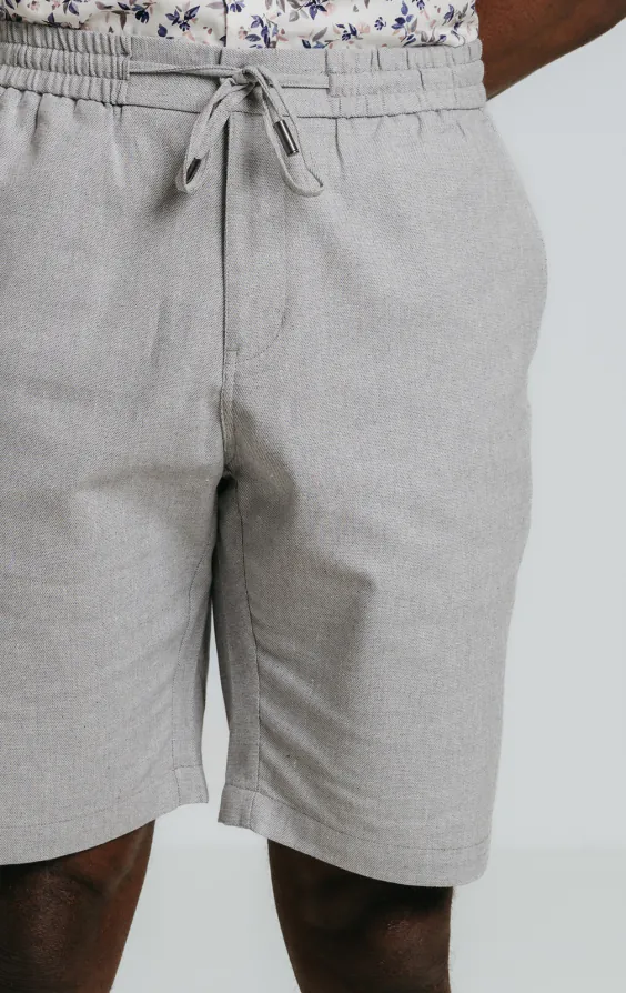 Hellgraue Leinen Shorts - photo 2