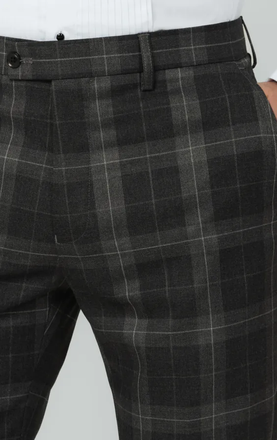 Graue Hose mit Schottenkaro - photo 1