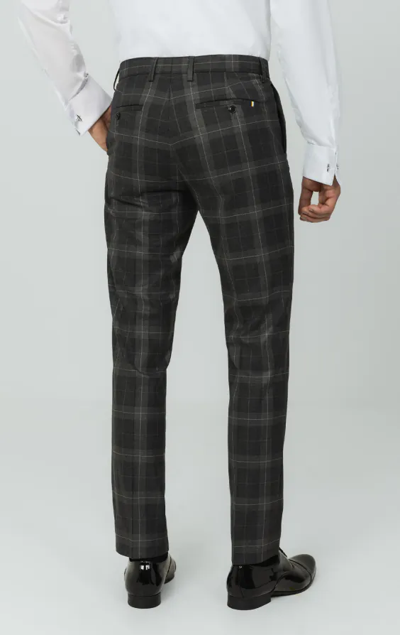 Graue Hose mit Schottenkaro - photo 2