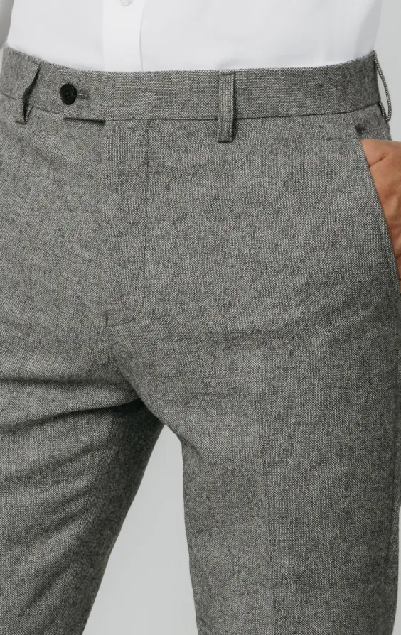 Hellgrau Donegal Tweed Anzug Hose - photo 1 Hellgrau Donegal Tweed Anzug Hose - photo 1