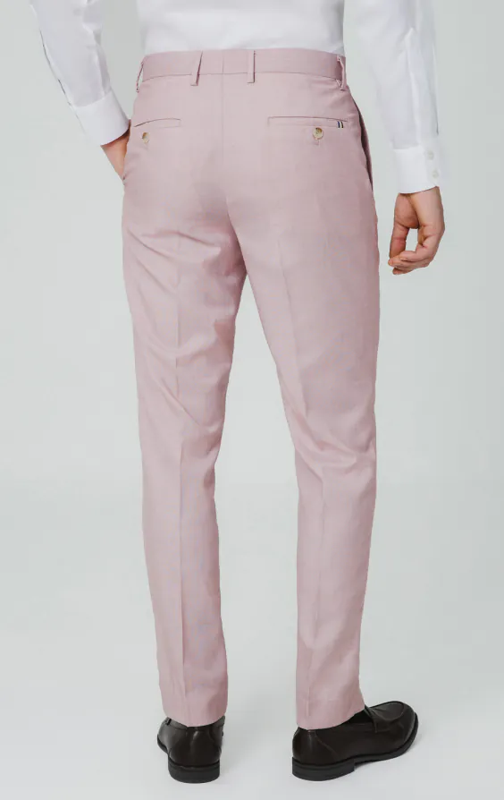 Rosa Sharkskin Anzug Hose - photo 2