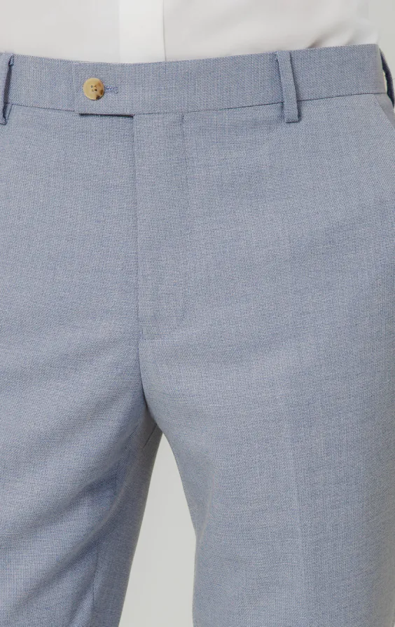 Hellblaue Hopsack-Anzug Hose - photo 1
