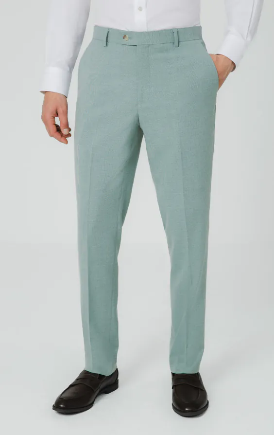 Wie Grün Hopsack-Anzug Hose Wie Grün Hopsack-Anzug Hose