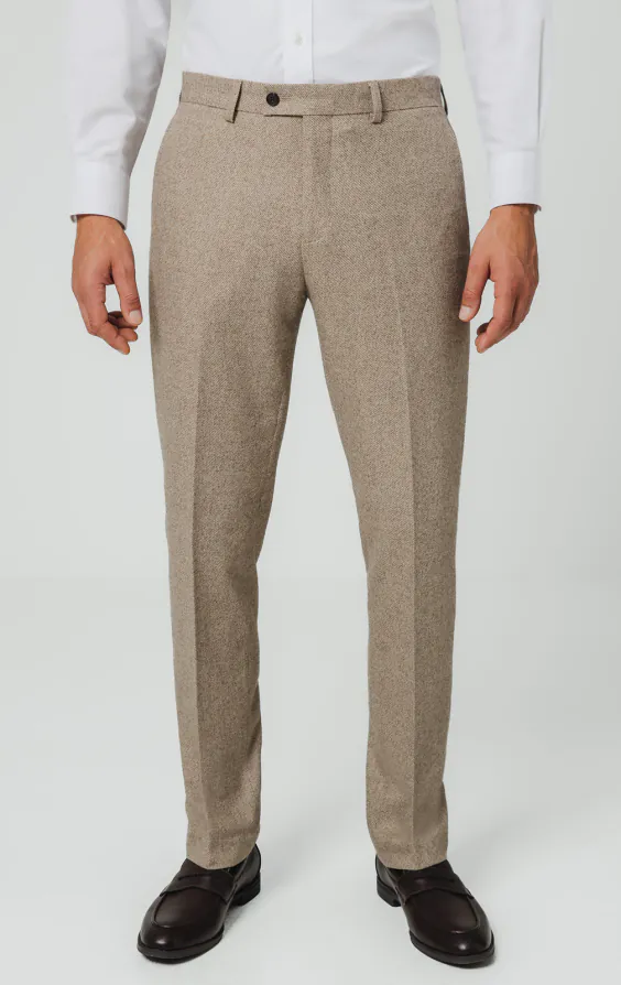 Kamelbraun Twill Tweed 3-Teilig Anzug - photo 6 Kamelbraun Twill Tweed 3-Teilig Anzug - photo 6