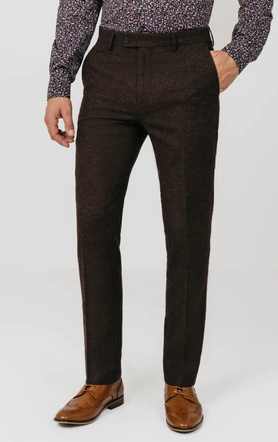 Donegal Tweed Hose, Weinrot Donegal Tweed Hose, Weinrot