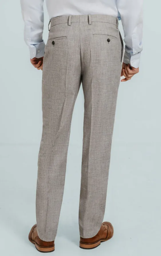 Dobell Graue Flanell Anzug Hose - photo 2
