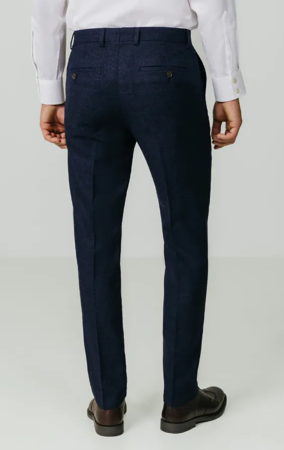Dobell Donegal Tweed Hose, Marineblau - photo 2