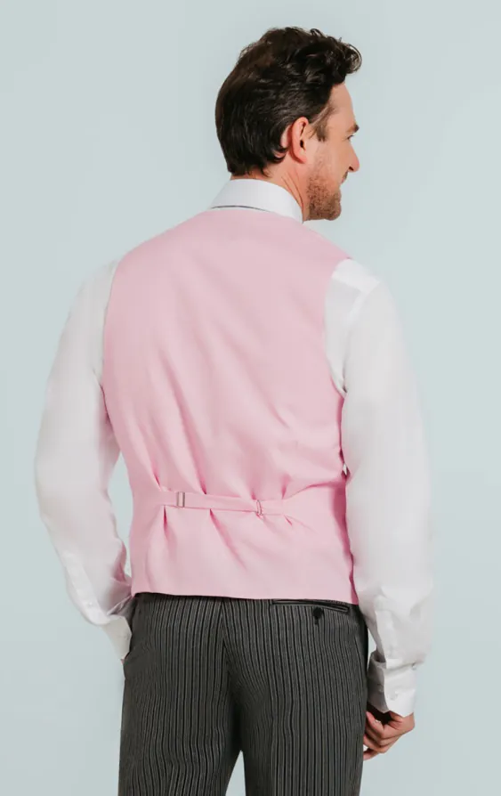Traditionelle Hochzeitsweste, Pastelpink, Schalkragen - photo 3