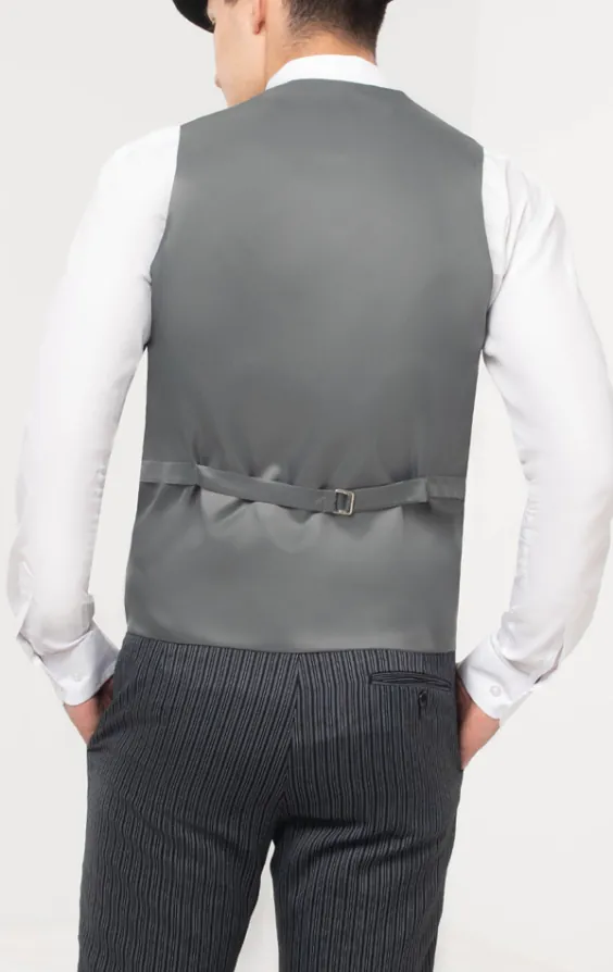 Exklusive Traditionelle Hochzeitsweste, Taubengrau, Zweireich, 100% Wolle - photo 2