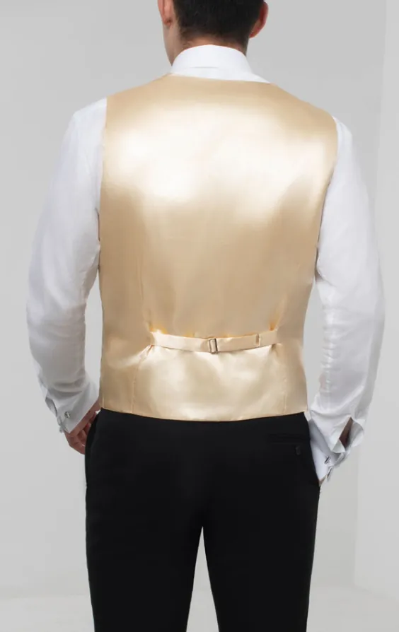 Goldfarbene Weste, Dupion-Optik - photo 4