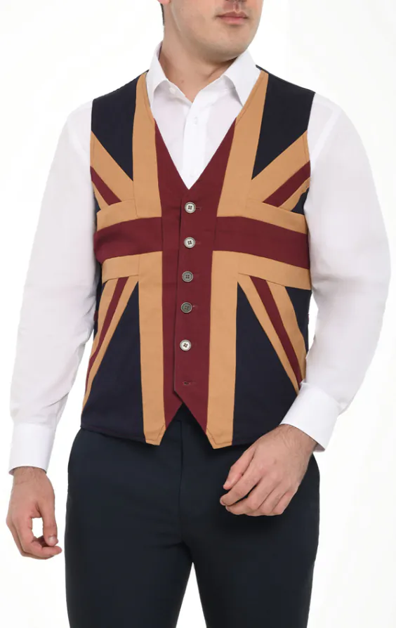 Weste, Vintage Union Jack