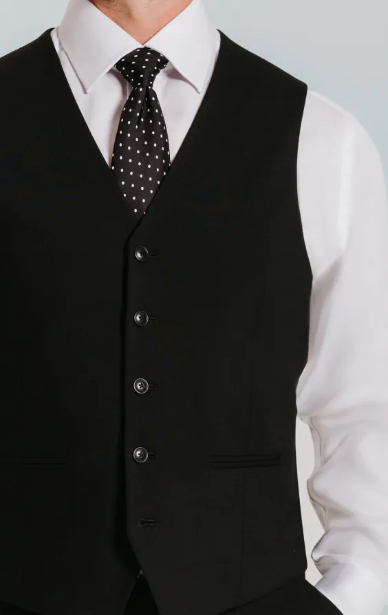 Weste, Schwarz, Slim-Fit - photo 1