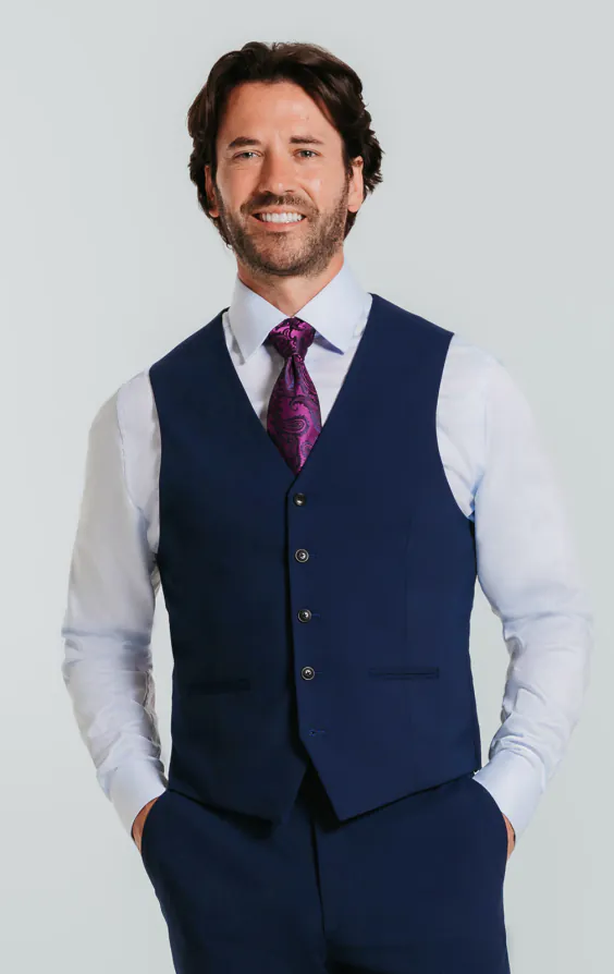 Blau Slim-Fit Anzug Jackett - photo 6 Blau Slim-Fit Anzug Jackett - photo 6