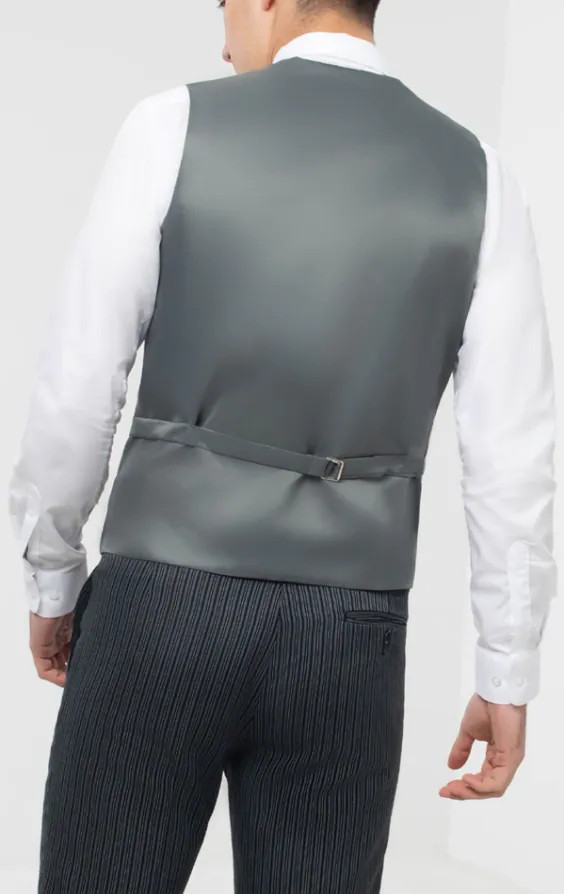Exklusive Traditionelle Hochzeitsweste, Taubengrau, 100% Wolle - photo 2