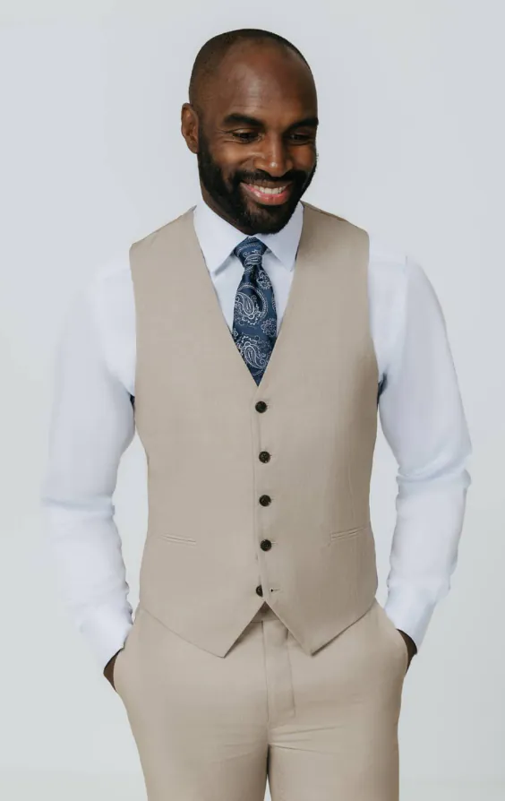 Stone Sharkskin Slim Fit Anzug Jackett - photo 7